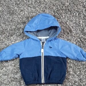 Kids Carter's Blue Baby Jacket with Striped Lining Size 3m Baby